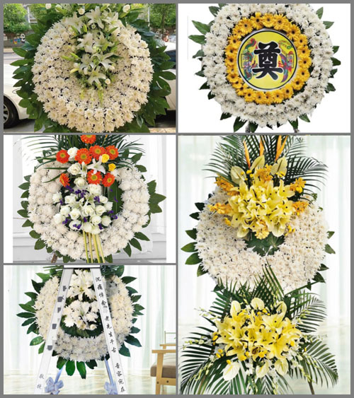 安徽芜湖市鸠江区官陡街道官飞社区花圈速递